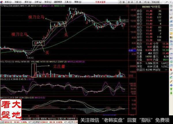 “支撑线上阴线买”之“横刀立马”战法