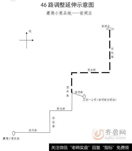 潍坊46路公交6月6日起调整延伸 覆盖线网盲区