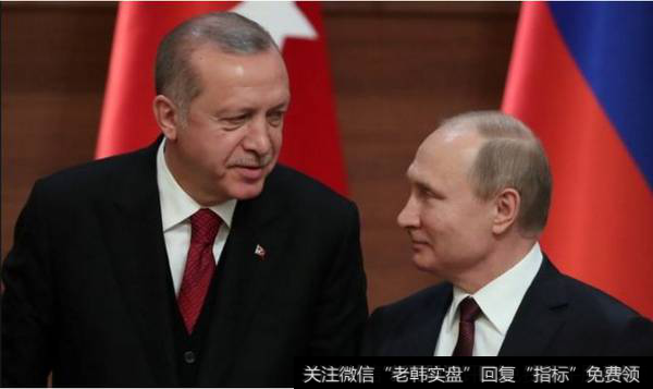 土耳其总统埃尔多安与俄罗斯总统普京