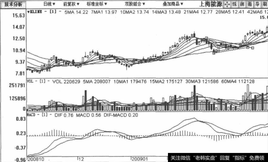 上海能源包括2008年12月22日至2009年3月23日在内的日K线图