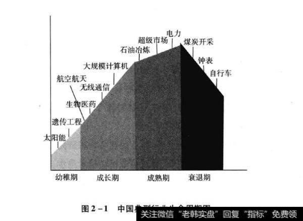 图2-1中国典型行业生命周期图