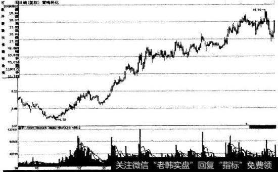 雷鸣科化2008年9月至2009年8月的日K线走势图