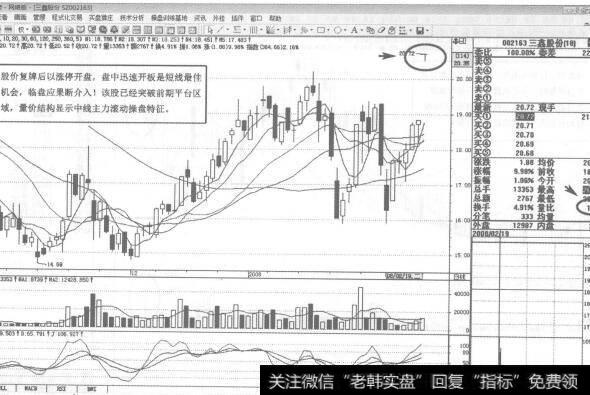 图113002163三鑫股份2008年2月19日日K线走势图谱