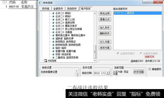 二春战法选股结果