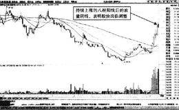 分时图中登海种业高开冲高回落后缩量波动下挫形态卖点