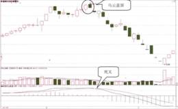 MACD指标死叉与K线看跌形态