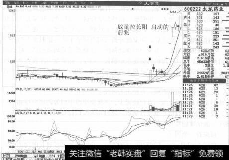 图4-1太龙药业分时走势图