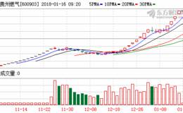 贵州燃气仅47天交易日涨停板数27个 7只天然气龙头股吸金逾5亿元