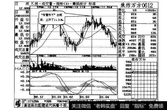 图3-6两条并列的长下影小实体的图线