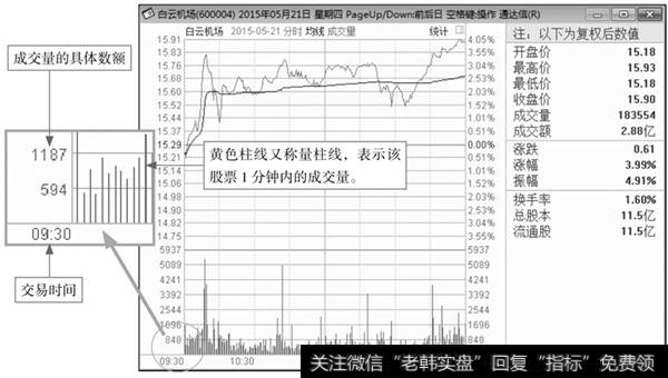 分时图中的成交量