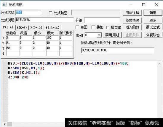 KDJ指标源代码