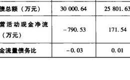 现金流量债务比分析