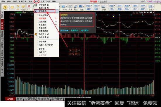 同花顺分时图里的短线精灵如何去掉?