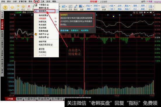 同花顺分时图里的短线精灵如何去掉？