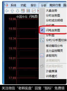 通达信软件<a href='/cgjq/289089.html'>怎么看股票</a>的闪电图？