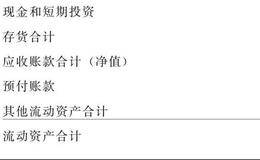 预付账款和其他流动资产的持续性经营分析