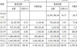 应收账款明细以及种类图析