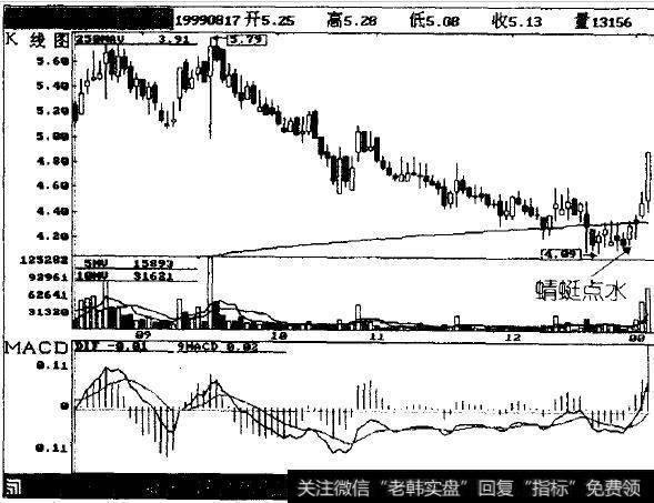 类似于“蜻蜓点水”形态