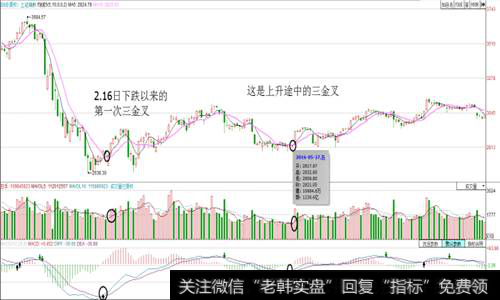 上升途中的三金叉