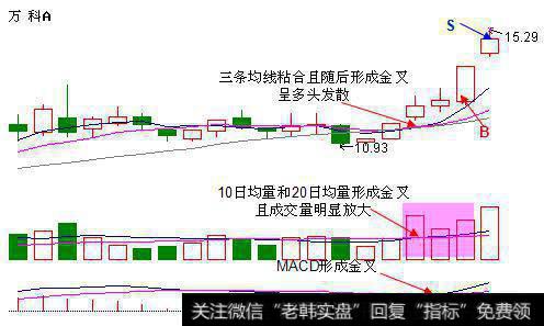 “三线金叉”股价飙升信号