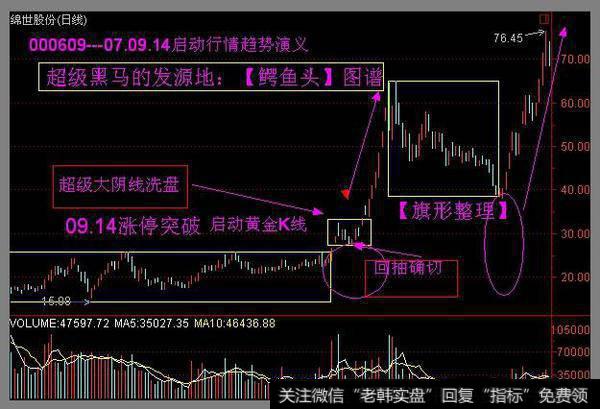 牛股形态分析之潜伏底经典图解