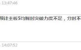 十字星变盘需求 倾向于向上！