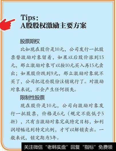 A股股权激励主要方案