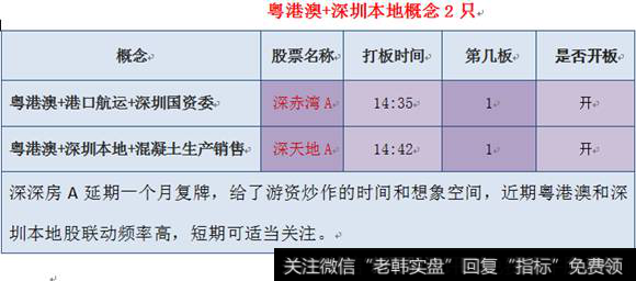 粤港澳+深圳本地概念