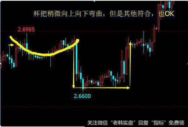 杯把稍微向上向下弯曲