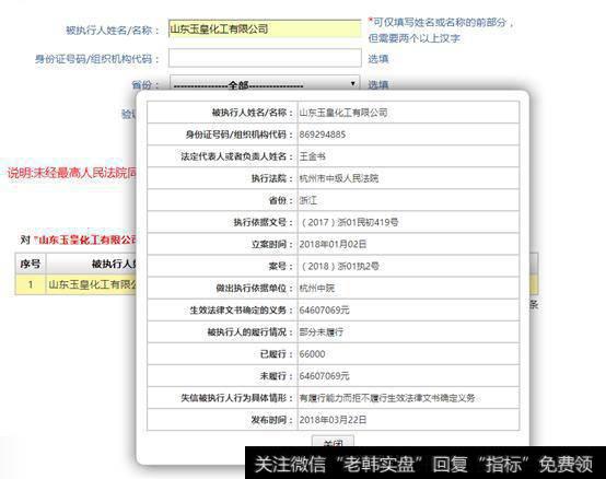 全国法院失信被执行人名单信息平台截图