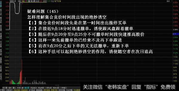 K线拉涨前，“集合竞价”必然出现这种征兆，读懂才能稳定赚钱！