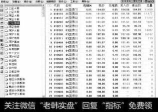 如这里选择【上证债券】选项，即可在右侧的窗格中显示上证债券的相关信息。