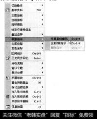 选择【专家指示】【交易系统指示】菜单项。