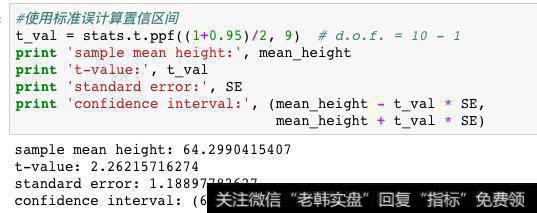 身高案例置信区间