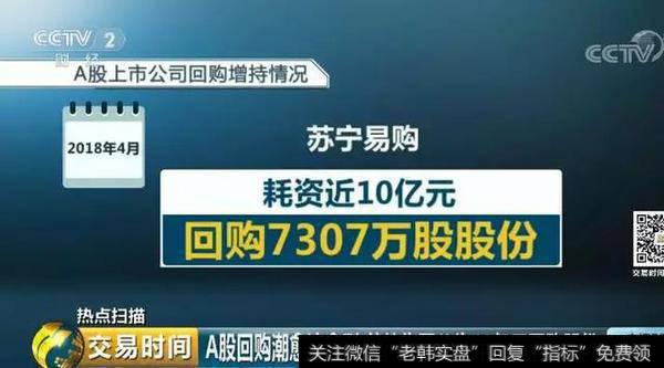 苏宁易购4月发布公告，公司已耗资近10亿元回购7307万股股份，回购金额位居次席