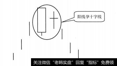 阳线孕十字线示意图