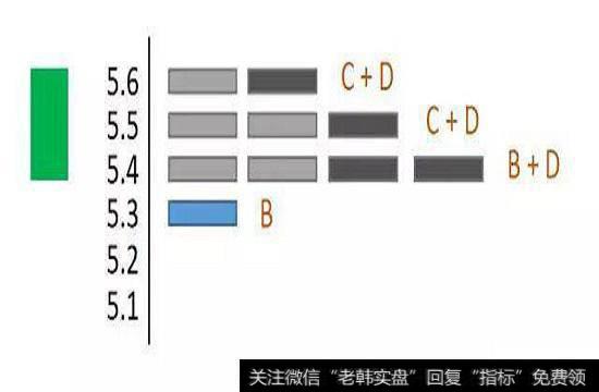 当日的筹码分布图