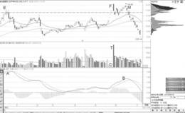 一字天量顶与MACD顶背离后卖点机会分析