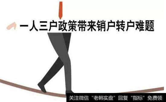 一人三户政策示意图