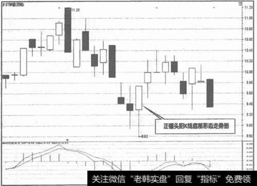 000509 ST华塑正锤头阳K线底部形态走势图
