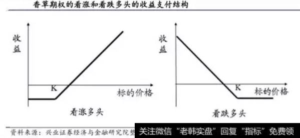 买入看涨和看跌香草期权的收益支付结构