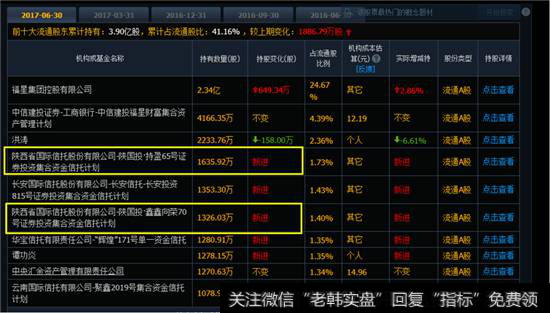 十大股东持股信息