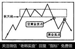 黄金卖点和亚黄金卖点都在反转或亚反转磁区秋天线之下产生