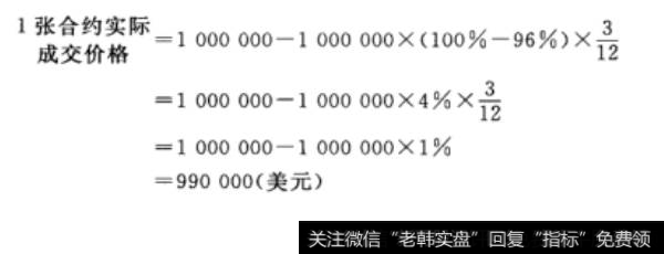 短期利率期货的交易规则一张合约成交计算案例