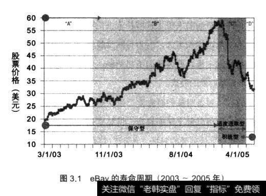 图3.1eBay的寿命周期（2003~2005年）