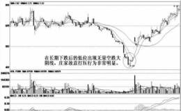 庄家的大阴假杀跌破位建仓手法