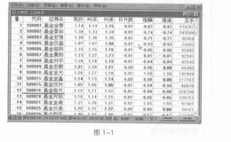 行情窗口的认识及运用技巧