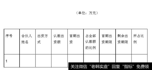 有限合伙人的出资情况