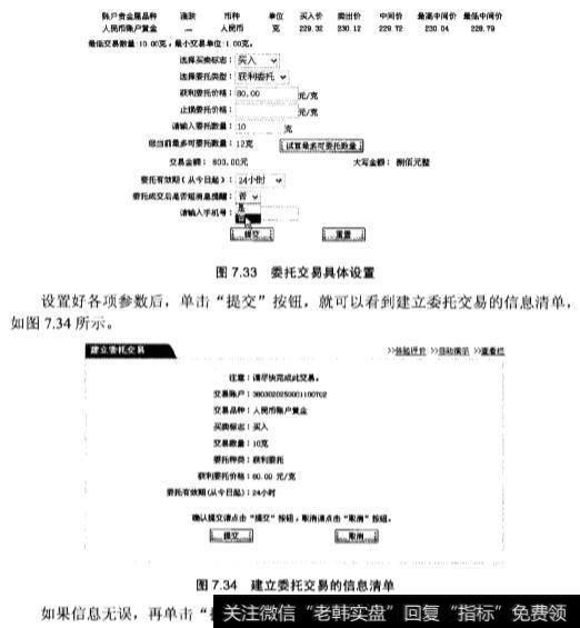 在炒黄金中什么是委托交易？如何理解?