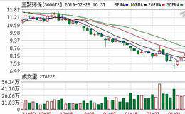三聚环保：连续4日融资净偿还累计3082.81万元（02-22）
